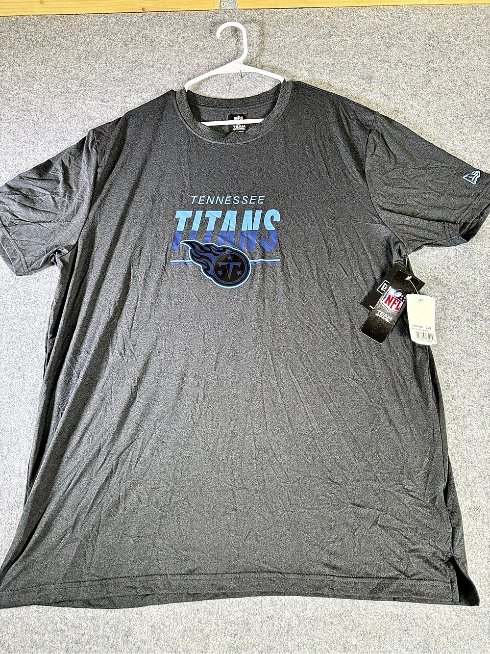 NFL Team Apparel Tennessee Titans NFL Team Apparel T-Shirt Gray & Blue XL